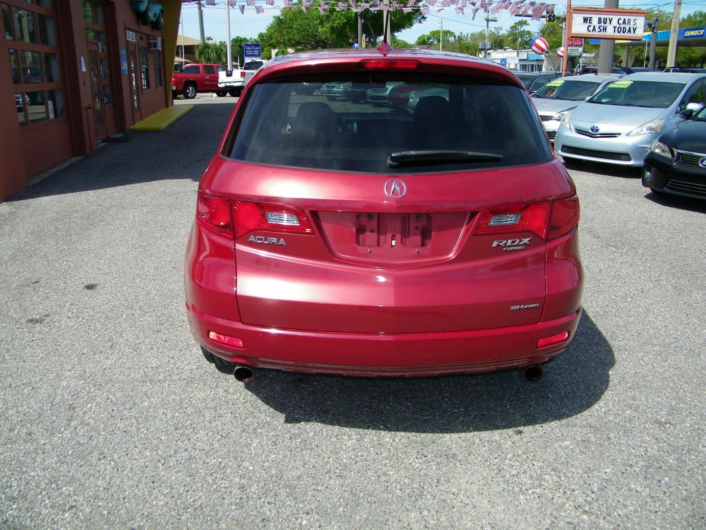 2008 Red /Gray Acura RDX 5-Spd AT (5J8TB18228A) with an 2.3L L4 DOHC 16V engine, 5-Speed Automatic Overdrive transmission, located at 4000 Bee Ridge Road, Sarasota, FL, 34233, (941) 926-0300, 27.298664, -82.489151 - Photo#3